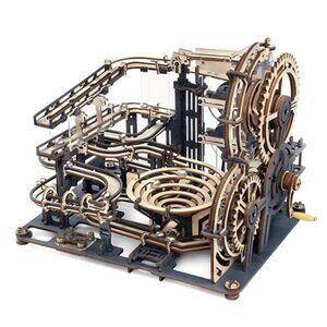 Marble Night City Marble Run, ROKR Robotime LGA01, 3-D Puzzle for Adults NIB